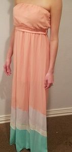 Sheer bottom flowy dress